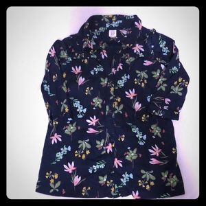 Girls long sleeve button up dress